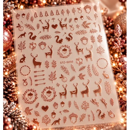 Easy Nail Art Sticker Colorf k367