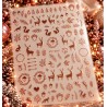 Easy Nail Art Sticker Colorf k367