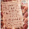 Easy Nail Art Sticker Colorf k367