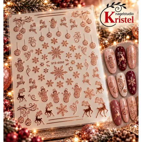 Easy Nail Art Sticker Colorf k369