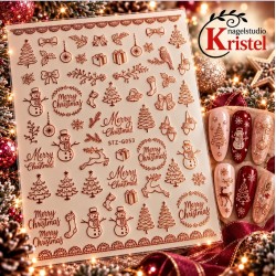 Easy Nail Art Sticker Colorf k366