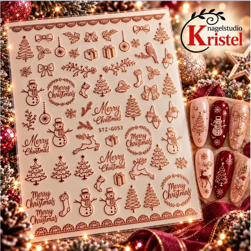 Easy Nail Art Sticker Colorf k366