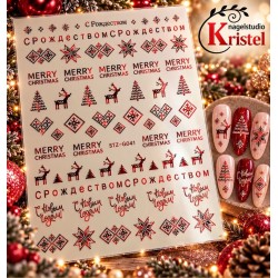 Easy Nail Art Sticker Colorf k364