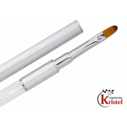 Gel Brush 6 Synthetic Acrylic Glitter Oval soft