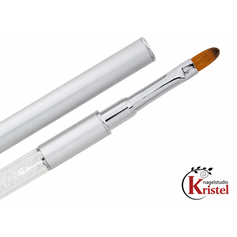 Gel Brush 6 Synthetic Acrylic Glitter Oval soft