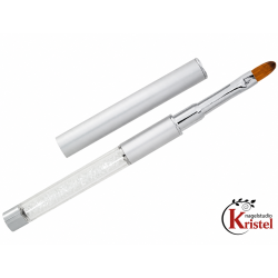 Gel Brush 6 Synthetic Acrylic Glitter Oval soft