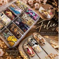 Nail Art Transfer Foil – 10 Trendy Designs | Animal Prints & Kleurrijke Motieven