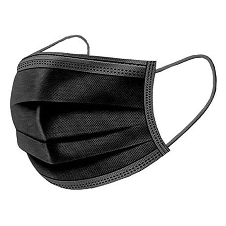 Wegwerpbare mondmaskers BLACK 50st